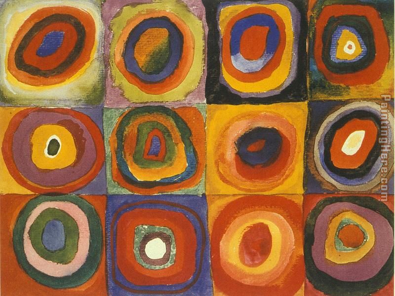Wassily Kandinsky Squares with Concentric